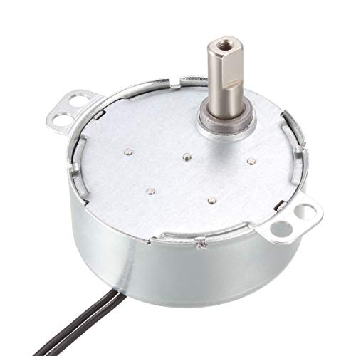 sourcing map Placa Giratoria Sincrónico Sincronizar Motor 50-60Hz 220-240 VAC CCW 4W (5-6RPM)