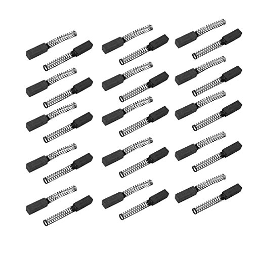 sourcingmap® 15 Pares de escobillas de carbón de recambio 4mm x 4mm x 13mm para Motor Eléctrico genérico