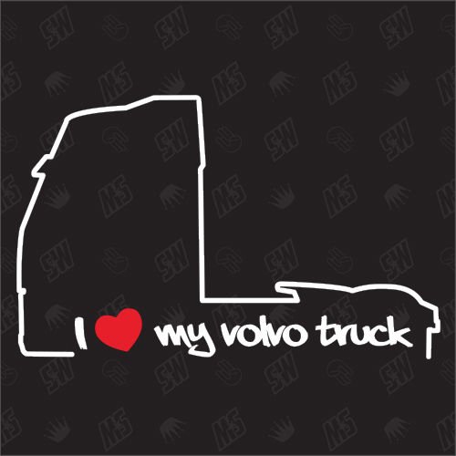 speedwerk-motorwear I Love My Truck – Pegatinas para Volvo – año de fabricación 2002 – 2013