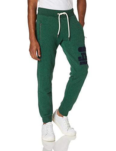 Superdry T&f Emb Jogger Pantalones de chándal, Willow Green Grit, L para Hombre