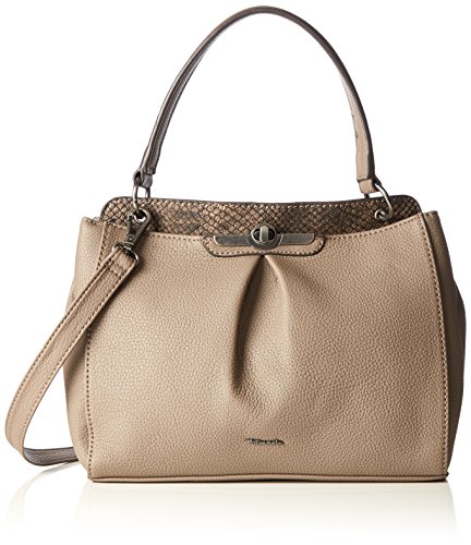 Tamaris Lenita - Bolso de mano para mujer (26 x 30 x 9 cm), color beige