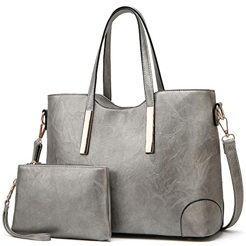 TcIFE Bolsos de Mujer Bolso Hombro Bolso Bandolera Bolso Señoras Tote 2pcs Set