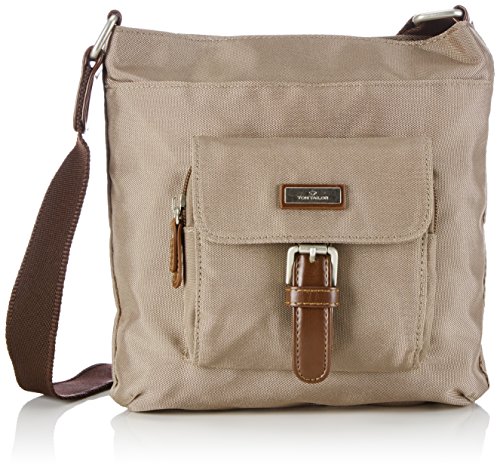 Tom Tailor Acc Rina - Bolso Cruzados de Material sintético para Mujer 23x23x4 cm (B x H x T), Color Beige, Talla 23x23x4 cm (B x H x T)