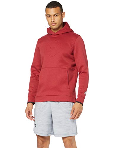 Under Armour Athlete Recovery Fleece Graphic Sudadera, Hombre, Rojo, SM