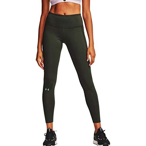 Under Armour Coldgear Rush Jacquard Legging Leggin, Mujer, Verde Barroco, Verde Barroco, Iridiscente (310), XX-Large