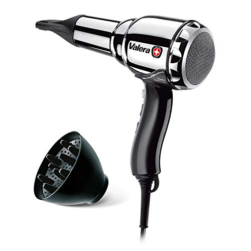 Valera 584.01/I - Light Ionic secador de pelo, 2000 W, metal-master, Negro