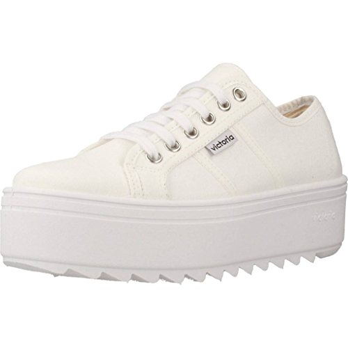 Victoria Sierra Lona, Zapatillas Unisex Adulto, Blanco (Blanco 20), 36 EU