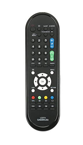 VINABTY GA608WJSA Mando a Distancia de Repuesto para Sharp TV RRMC-GA608WJSA LC-19D1E-BK LC-19D1E-WH LC-24LE220E LC-32DH500S LC-32DH510E LC-32FH510E LC-32FS510E LC-32LB220E LC-32LE210E LC-32LE220E