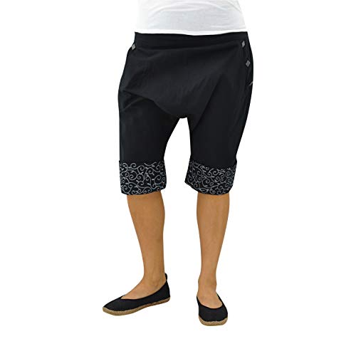 virblatt - Pantalón corto ligero Pai con diferentes estampados Negro Talla única