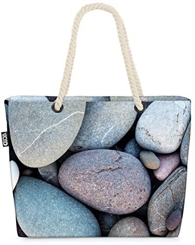 VOID Guijarros Bolsa de Playa 58x38x16cm 23L Shopper Bolsa de Viaje Compras Beach Bag Bolso