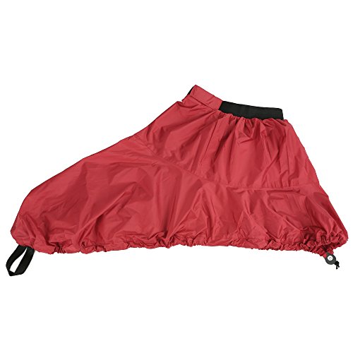 Walory Falda Tipo Rociador para Kayak - Rojo Cubierta de Falda Rociada de Nailon Impermeable Ajustable para Deporte Universal Ajustable - para Kayak de Longitud 85-90/33,4-35,4In