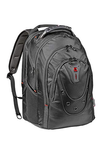 Wenger Ibex - Mochila para portátil de 17" (con Bolsillo para Tableta) Color Negro balístico