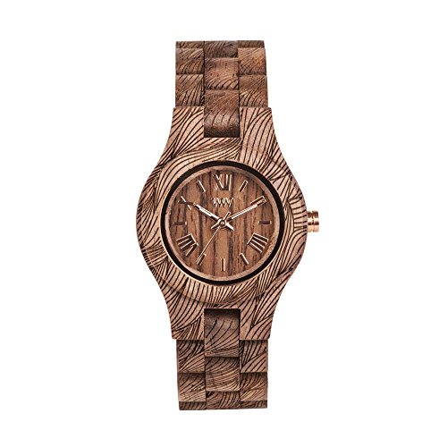 WEWOOD Reloj Analógico para Mujer de Cuarzo con Correa en Madera WW33006