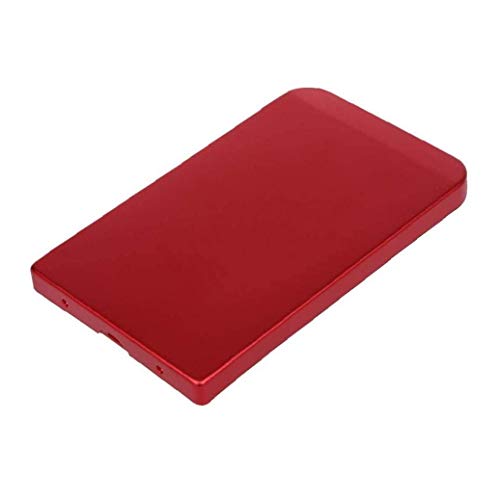 xiaocheng USB 2.0 Caja Externa Caja Móvil del Disco Duro De Aleación De Aluminio del Recinto Portátil Hardisk Cuadro Rojo Portátiles Accesorios Electrónicos