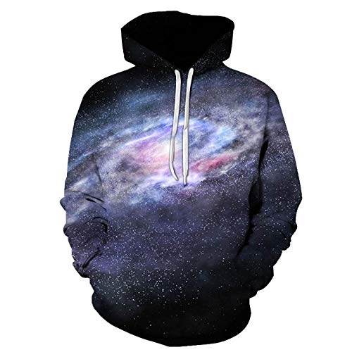 XiaoShuFC Sudadera con Capucha 3D, Sudaderas con Capucha Unisex HD 3D Print Pullover Sudaderas Ligeras Bolsillos