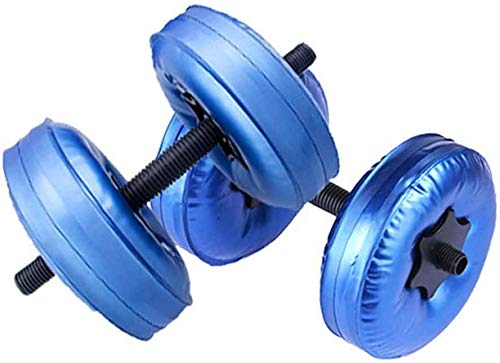 xiegons0 Agua Lleno Viaje Pesas, Fitness Pesas, Agua Botella Pesas, Portátil Ajustable Gimnasio Pesas, Ecológico PVC Pesas, 8-10Kg/16-20Kg Equipo para Fitness - Azul, 2pcsx45cm