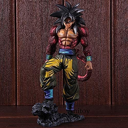 XXSDDM-WJ Dragon Ball Z: Son Gokou Super Saiyan 4 Figura de acción Goku Manga Dimensiones Versión PVC Estatua Figura Colección Modelo Juguete Otaku Anime Fans 27CM en caja-1227