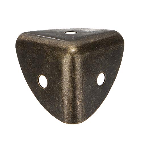 YAYANG Angle Bracket 24pcs / Lot Bronce Iron Corchets Soportes de Esquina Esquina Esquina Protector Hogar Muebles Edificio Protector Decoración Decoración Hardware 2.5 * 2.5cm Durable in Use.