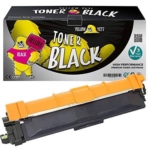 Yellow Yeti TN247BK TN-247 BK Negro 1000 páginas Tóner Compatible para Brother DCP-L3510CDW DCP-L3550CDW HL-L3210CW HL-L3230CDW HL-L3270CDW MFC-L3710CW MFC-L3750CDW MFC-L3770CDW [3 años de garantía]