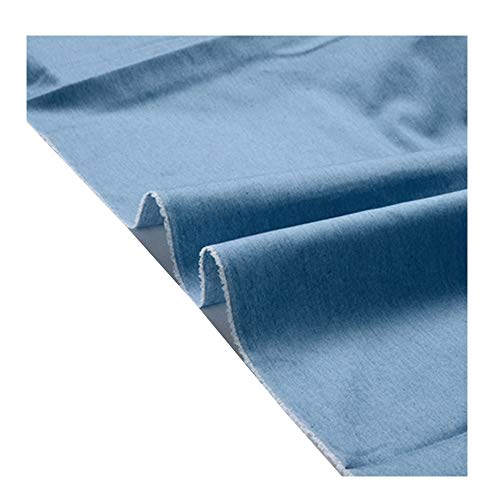 ZHhome Tela Vaquera Disponible en Tres Colores. Elasticidad Algodón Primavera y Verano Suave Hacer Jeans Falda Camisa 140 cm de Ancho (Color : Light Blue, Size : 1.4m X 10m)