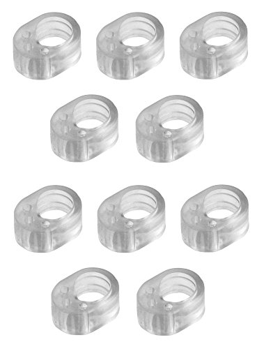 10 Pack de silenciadores para puerta transparentes.