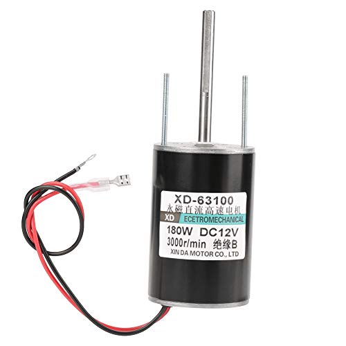 12 / 24V 150W Motor EléCtrico Cw/Ccw de Alta Velocidad Del Cepillo de Alta Potencia Del Poder Grande Para El Generador de Diy(12V3000rpm)