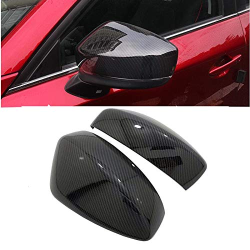 ABD Espejo de puerta lateral fibra de carbono mirada de vista trasera Tapas Trim Car Covers Overlays styling fit para Mazda CX-5 CX5 KF