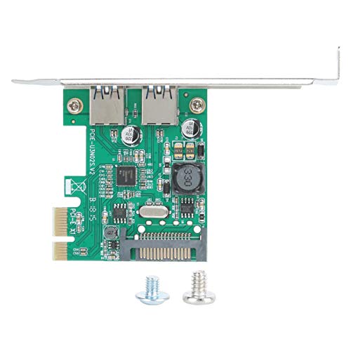 Adaptador de expansión SATA de Alta Estabilidad Incorporado Tarjeta de expansión Tarjeta Vertical de Dos Puertos Alta Velocidad de transmisión para Escritorio