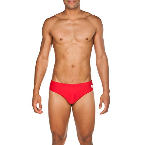 ARENA M Fit Brief Bañador Slip Hombre Team, Red, 100