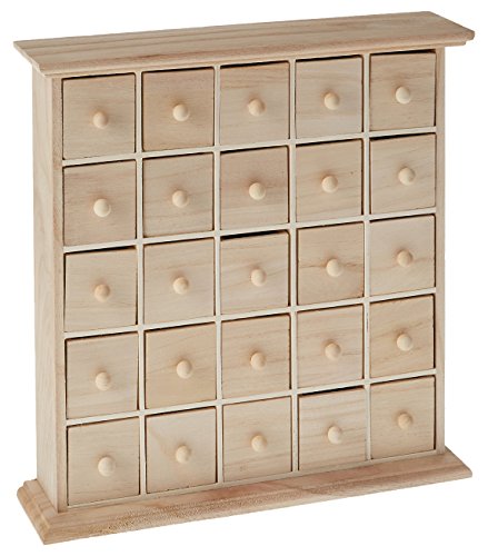 Artemio - Cómoda de Madera, 25 cajones, Color Beige