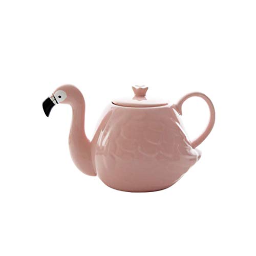 Baibao Flamenco Rosado de la Tetera Conjunto Historieta Creativa Taza de cerámica Dos Copas Una Olla de cerámica Tetera de la Caldera de té