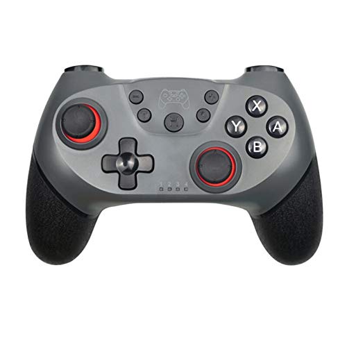 BHPP KPBHD Inalámbrica Bluetooth Gamepad Juego de la Palanca de Mando for Nintendo Interruptor Pro, conmutador de Consola con la manija de 6 Ejes (Color : Silver)