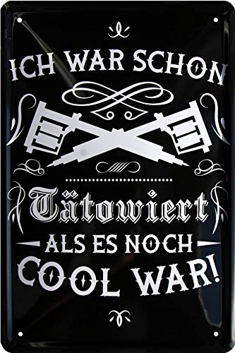 Blech Yo Ha Sido tätowiert, como es más Cool War Tattoo 20 x 30 Decoración Cartel de Chapa 919