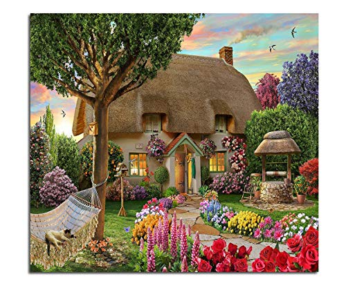 Blxecky 5D DIY Diamond Painting Cross-stitch Kit，casa(12X12inch/30X30CM)