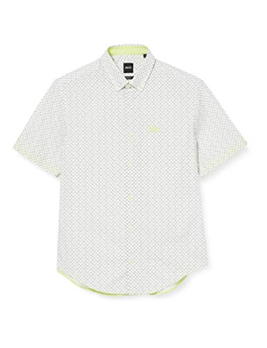 BOSS Biadia_r Camisa, Verde (Light/Pastel Green 337), Small para Hombre