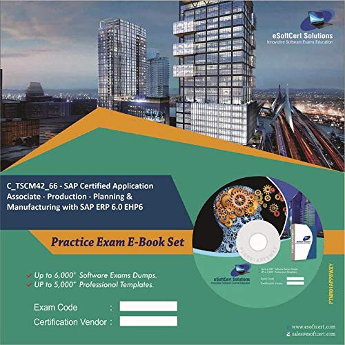 C_TSCM42_66 - SAP Certified Application Associate - Production - Planning & Manufacturing with SAP ERP 6.0 EHP6 Complete Exam Video Learning Solution Set (DVD)