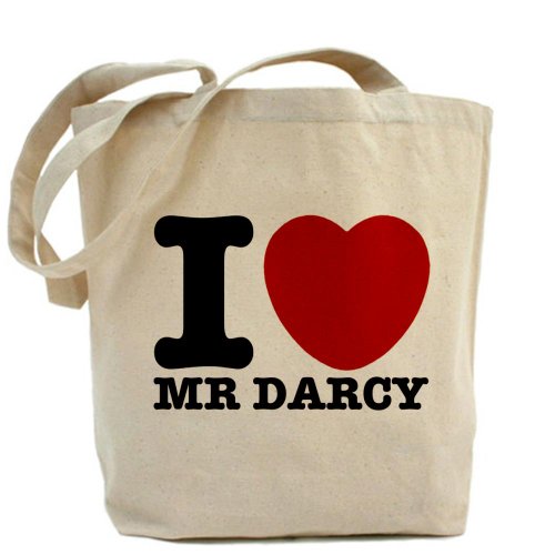 CafePress - I Love Darcy - Jane Austen - Bolsa de lona natural, bolsa de la compra de tela