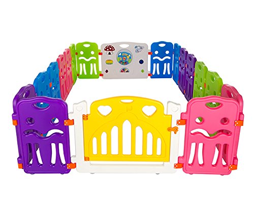 Cannons UK Corralito para bebé, 16 x lados pequeños parque infantil + elemento grande con integrados