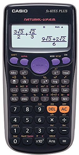 Casio FX-82ES PLUS - Calculadora científica, 80 x 162 x 13.8 mm, negro