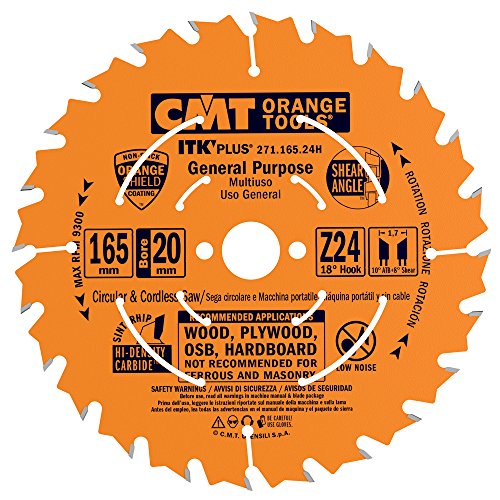 CMT Orange Tools 271.165.24H - Sierra circular (ultra itk) 165x1.5x20 z 24