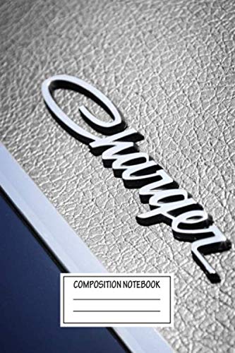 Composition Notebook: Cars Dodge Charger Automotive Works Wide Ruled Note Book, Diary, Planner, Journal for Writing