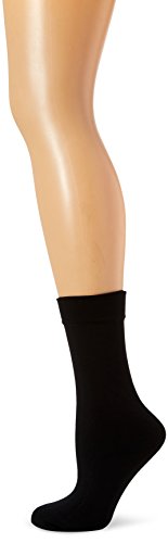 Dim Tobillero Polar Opaco 143D Calcetines, Negro (Negro 127), One Size (Tamaño del fabricante:35/41) para Mujer