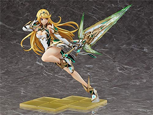 DMCMX Figura Xenoblade Chronicles 2 Mythra Anime Juego Carácter Modelo Caja Caja de Color Carácter Estado de Esquema Decoración Altura Acerca de 21 cm Chassis Habitación Decoración