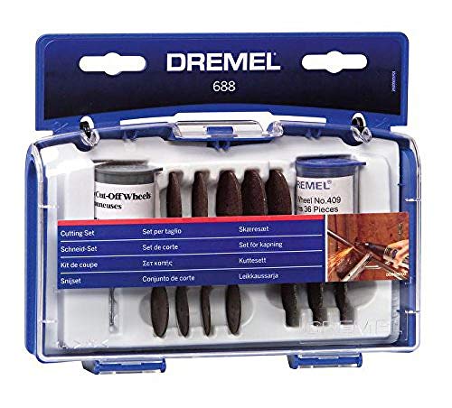 Dremel 688 - Juego de Accesorios de Corte para Herramientas Rotatorias, Incluye 68 Accesorios