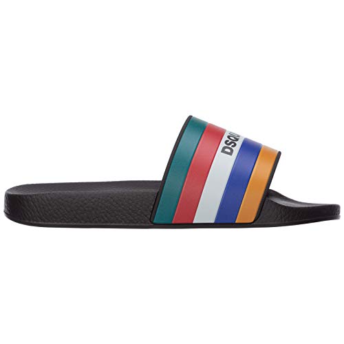 Dsquared2 Chanclas Slide Dsquared2 Dune Franjas Colores FFM001217200001 Color Negro. (Numeric_44)