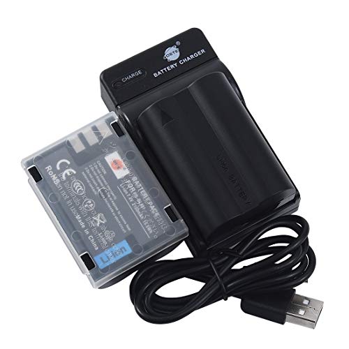 DSTE BLM-1 Li-Ion Batería (2 Paquetes) Traje y Cargador Micro USB para Olympus EVOLT E-300, E-330, E-500, E-510, C-5060, C-7070, C-8080, E-1, E-3, E-30, E-520