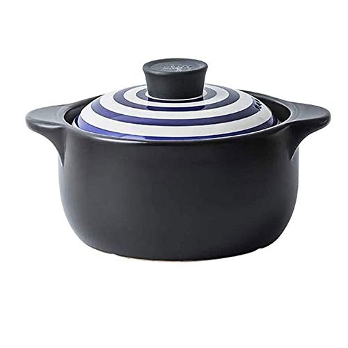 DYXYH Cazuela de cerámica Azul japonés 2.8-4.3L Olla de Cocina de Varios tamaños Utensilios de Cocina Suministros de Cocina for el hogar Cacerola (Size : 4.3L)