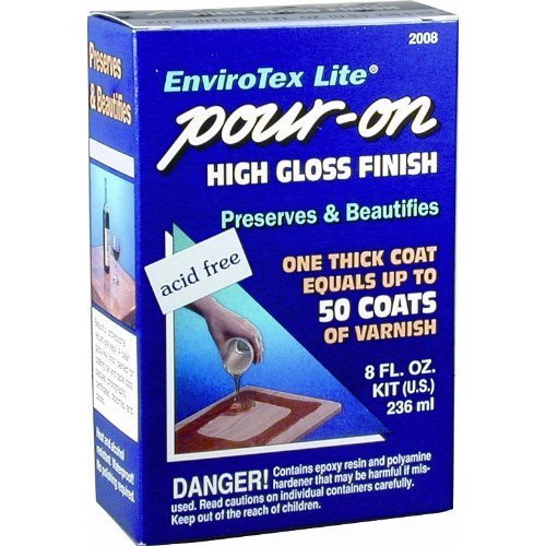 Envirotex Lite Epoxy de alto brillo para el sellado de botellas, 236 ml