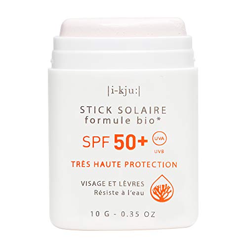 EQ | Protector Solar Facial en Stick SPF50+ - Filtros Minerales - Cara y Zonas Sensibles - Protección UVA UVB muy alta - Resistente al Agua - Blanco - 10g