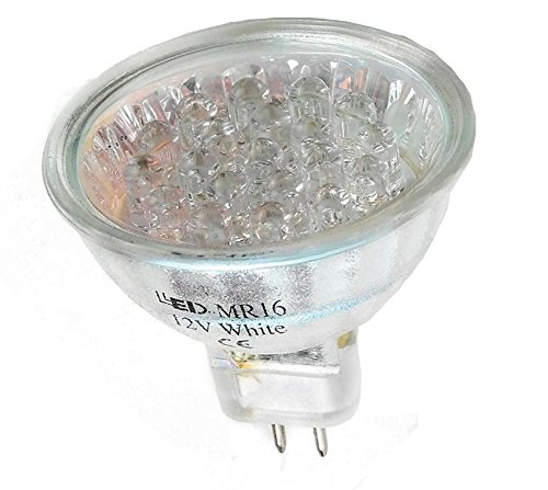 F-Bright Led - Lampara halogena dicroica 20 leds amarilla 12v.